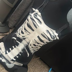 Halloween - Skeleton dress - bones S